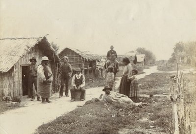 Kaiwhaiki Pa, Upokongaro, c.1895 by William Partington